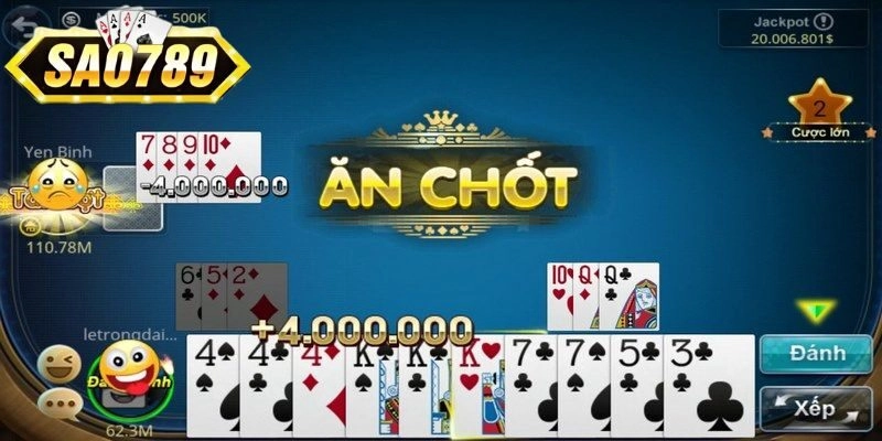 Quy tắc tính điểm khi đánh Phỏm online