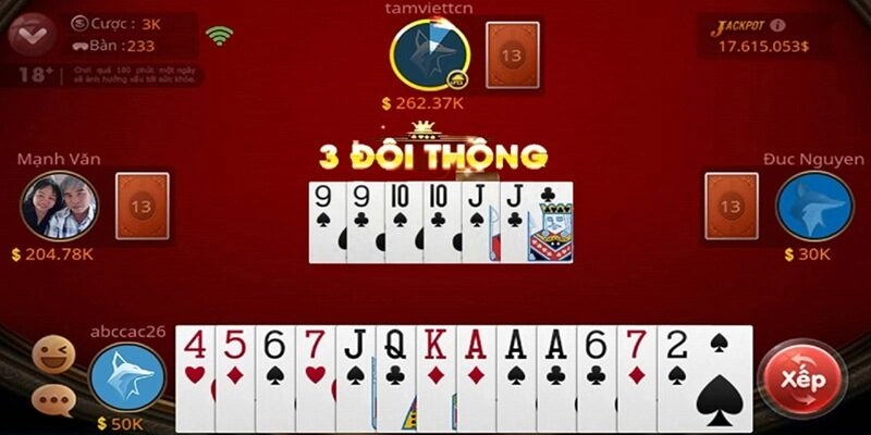 Thuật ngữ thường dùng cho game đánh bài Tiến lên miền Nam